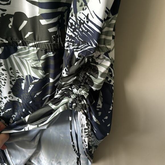 BAR III Moody Tropics Caftan Swim Cover-Up Size Small - Picture 5 of 8